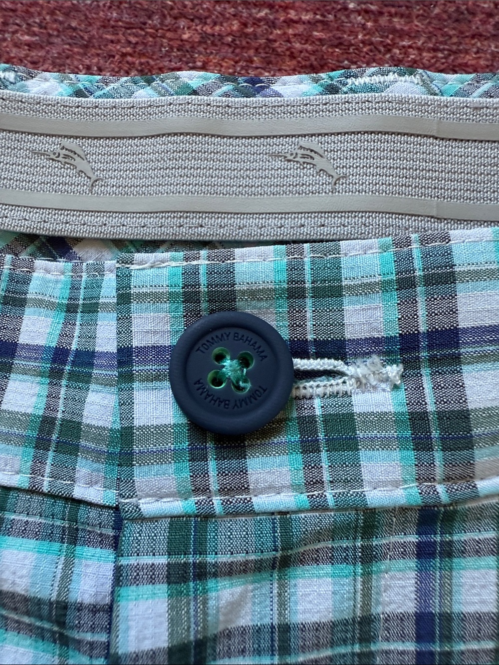 TOMMY BAHAMA Top Deck Check Shorts Size 35 - Picture 3 of 13